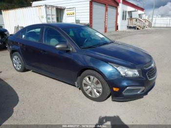  Salvage Chevrolet Cruze