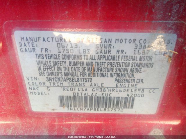 Nissan Versa 1.6 S+ Image 10