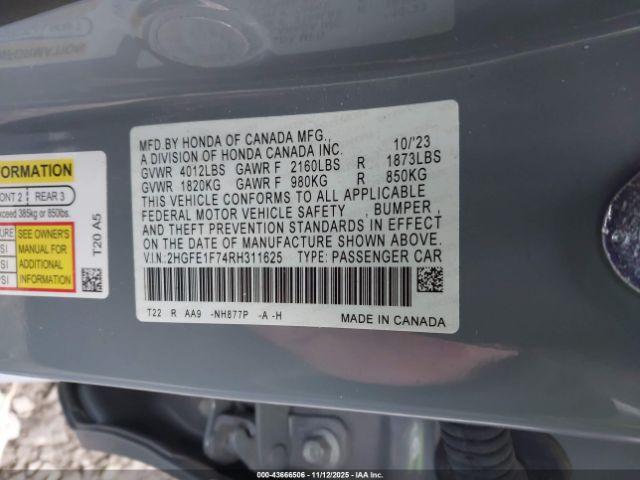 Honda Civic Ex Image 3