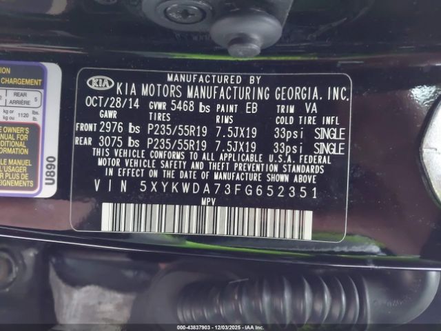 Kia Sorento Sx V6 Image 9