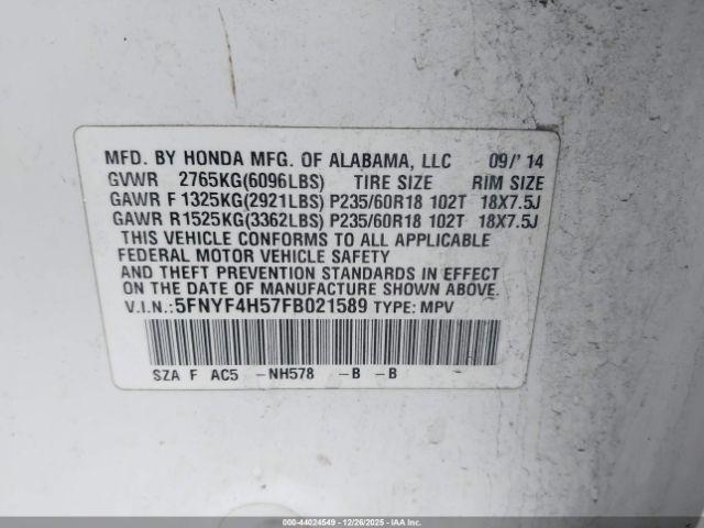 Honda Pilot Ex-l Image 9