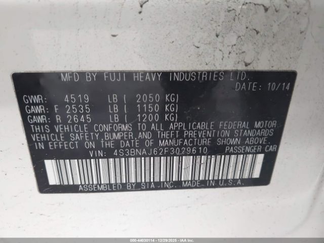 Subaru Legacy 2.5i Limited Image 10