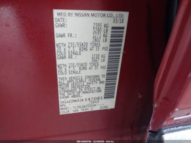 Nissan Murano Platinum Image 8