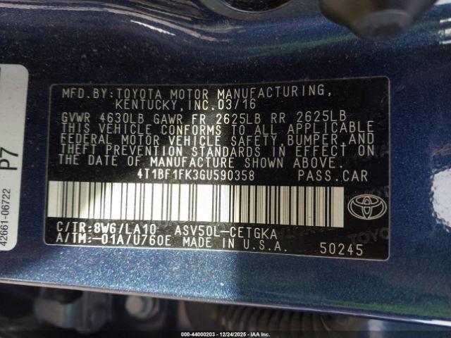 Toyota Camry Xle Image 16